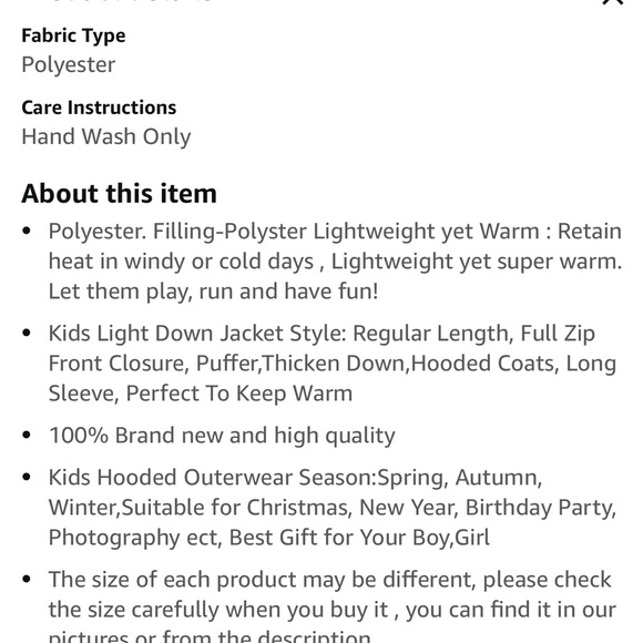 2024 Kids Boys Girle Winter Warm Puffer Down Hoods - Picture 4 of 11